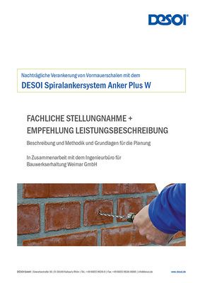 Fachliche Stellungnahme - Anker Plus W 